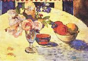 Paul Gauguin Flowers and a Bowl of Fruit on a Table  4 china oil painting artist